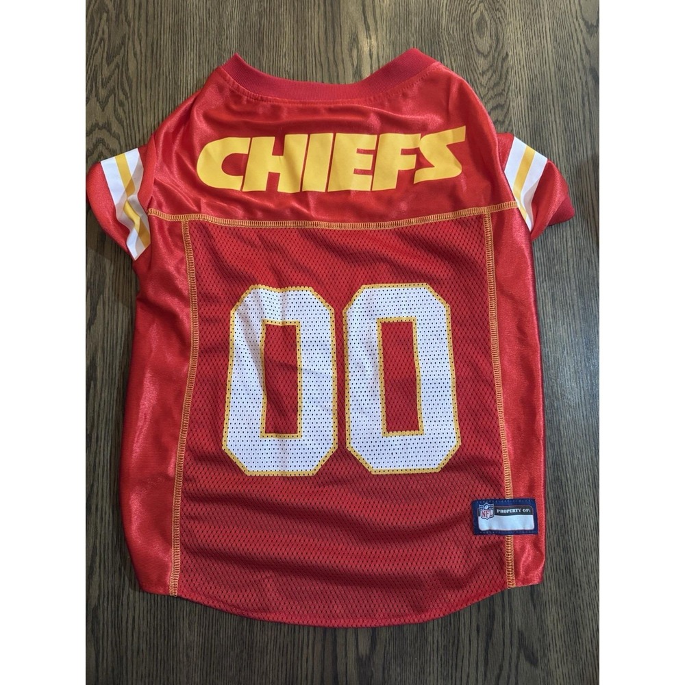 Pets First New KC CHIEFS Official NFL Dog Mesh Jersey XL